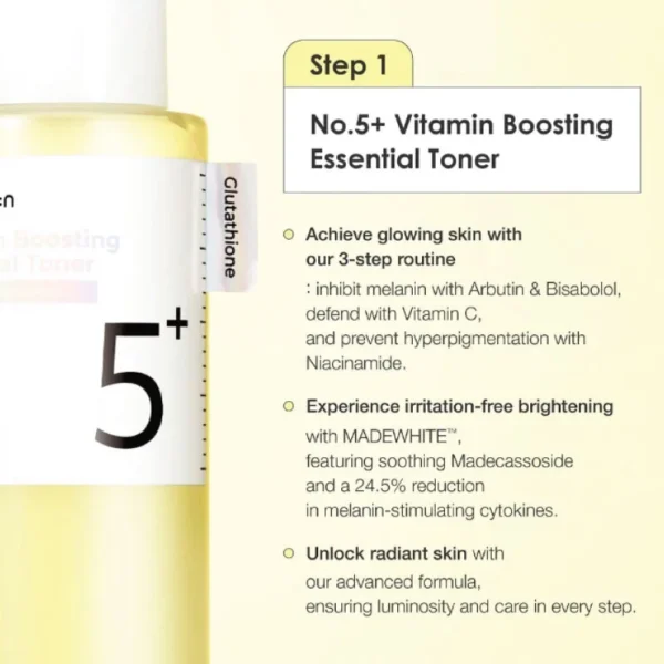 numbuzin - No.5 Vitamin Boosting Essential Toner 200ml