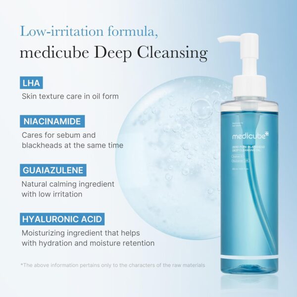 medicube - Zero Pore Blackhead Deep Cleansing Oil 205ml