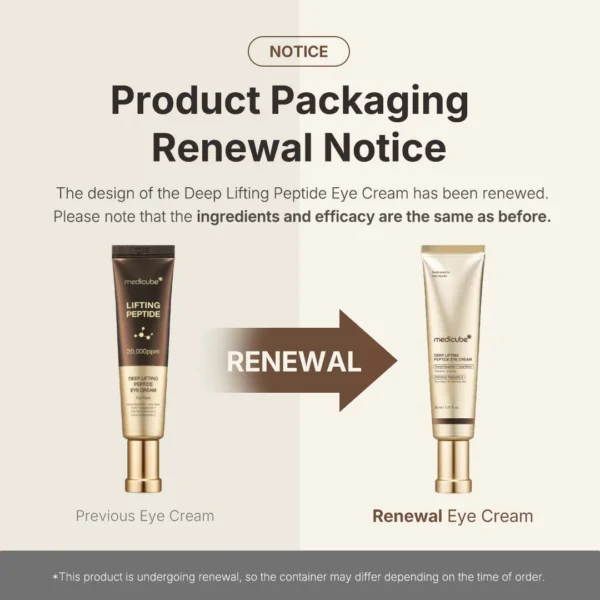 medicube Deep Lifting Peptide Eye Cream For Face