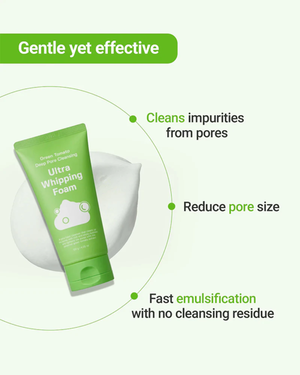 Sungboon Editor Green Tomato Deep Pore Cleansing Ultra Whipping Foam