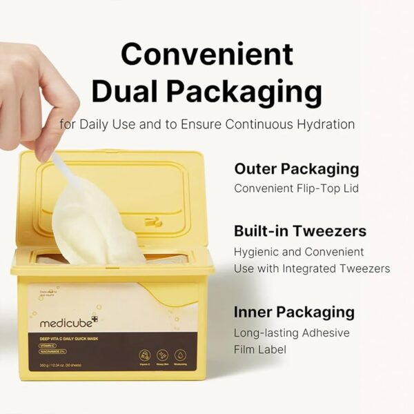 medicube Deep Vita C Daily Quick Mask 350Ml/30Sheets