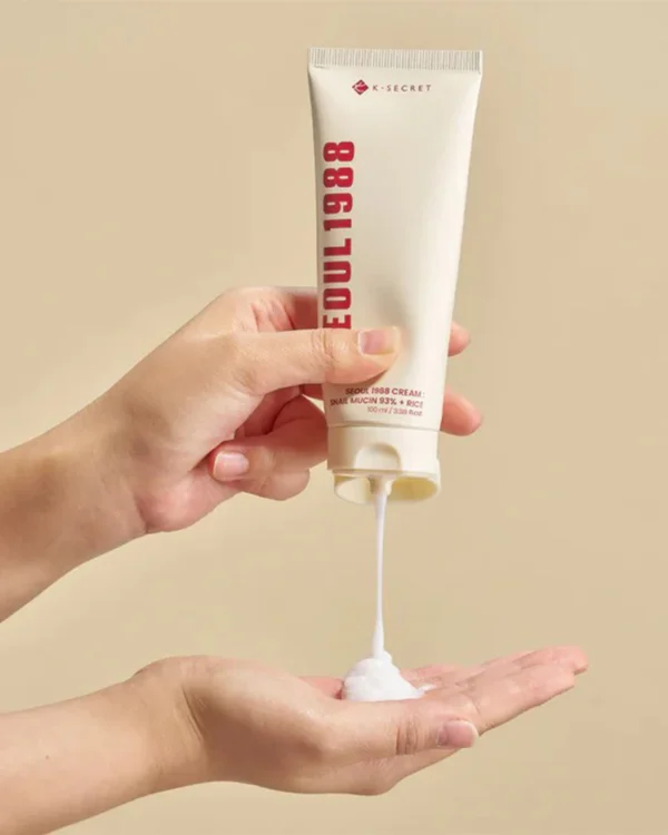k-secret-seoul-1998-cream-snail-mucin-93-rice-100-ml-texture_1024x1024 K-SECRET SEOUL 1998 Cream: Snail Mucin 93% + Rice 100ml