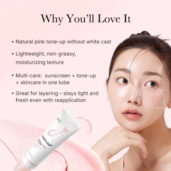 24eb855d57aa medicube PDRN Pink Tone Up Sun Cream
