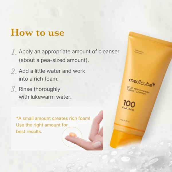 IMG_4843 medicube Kojic Acid Turmeric Toning Cleanser