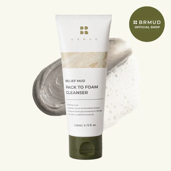 BRMUD Relief Mud Pack To Foam Cleanser