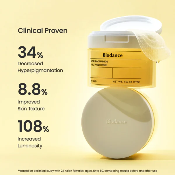 Biodance Vita Niacinamide Gel Toner Pads
