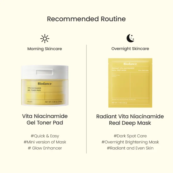 Biodance Vita Niacinamide Gel Toner Pads