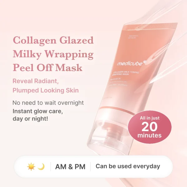medicubemilktoningcollagenwrappingmask_7 Medicube Collagen Milky Glow Daytime Wrapping Mask