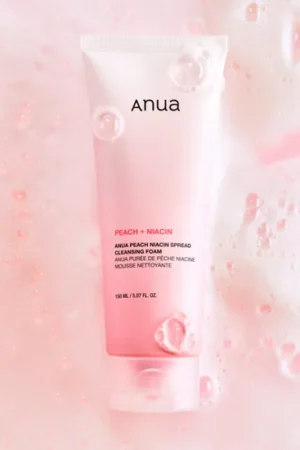 original Anua Peach Niacin Spread Cleansing Foam