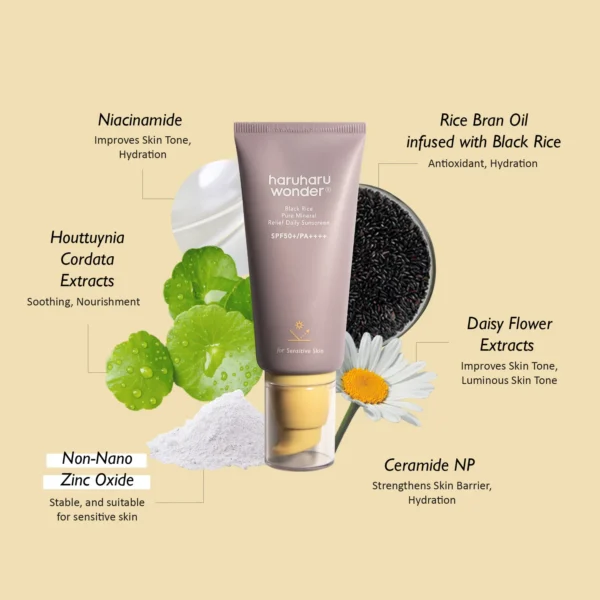 haruharu wonder Black Rice Pure Mineral Relief Daily Sunscreen