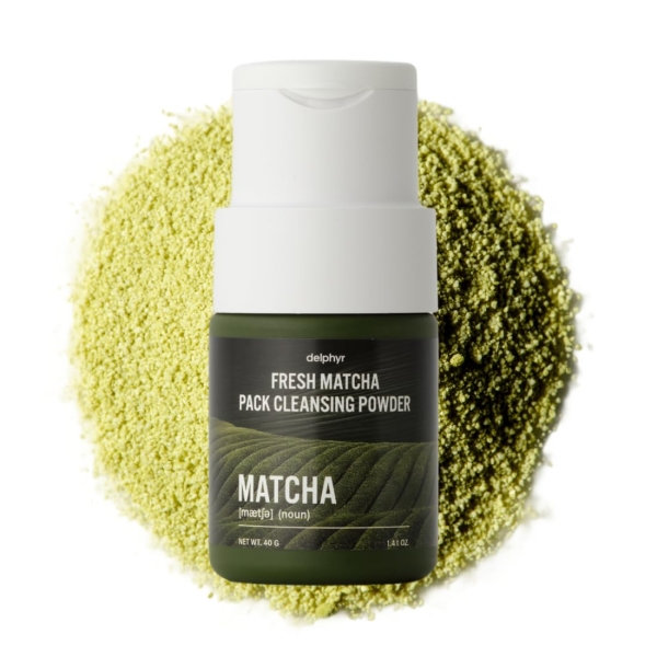 delphyr Fresh Matcha Pack Cleansing Powder