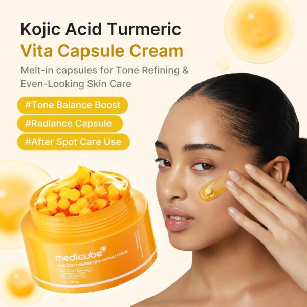 81BlEQJp26L._SL1500_ medicube Kojic Acid Turmeric Vita Capsule Cream