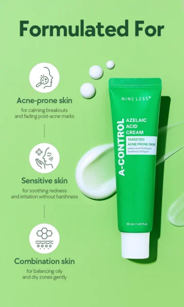 NINELESS A-Control Azelaic Acid Cream