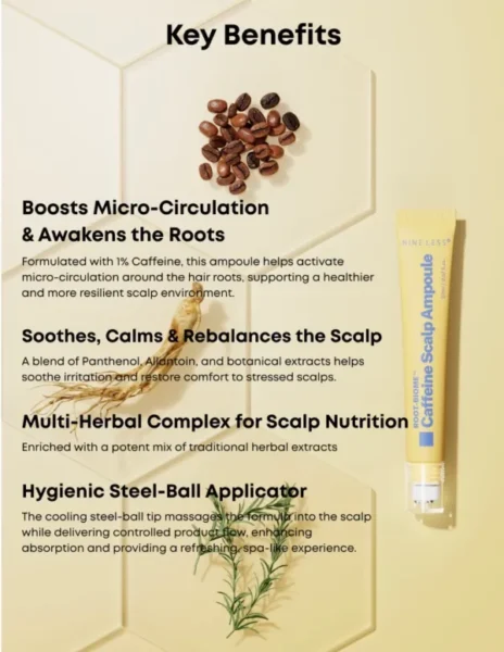 NINE LESS Root-Biome™ Caffeine Scalp Ampoule