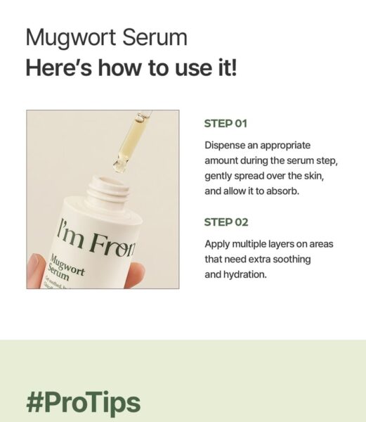 I'm from Mugwort Serum