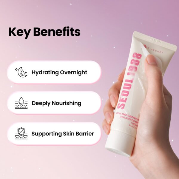 61YD2oUt6xL._SL1500_ KSECRET SEOUL 1988 Sleeping Mask : Collagen Complex 7 + Red Bean