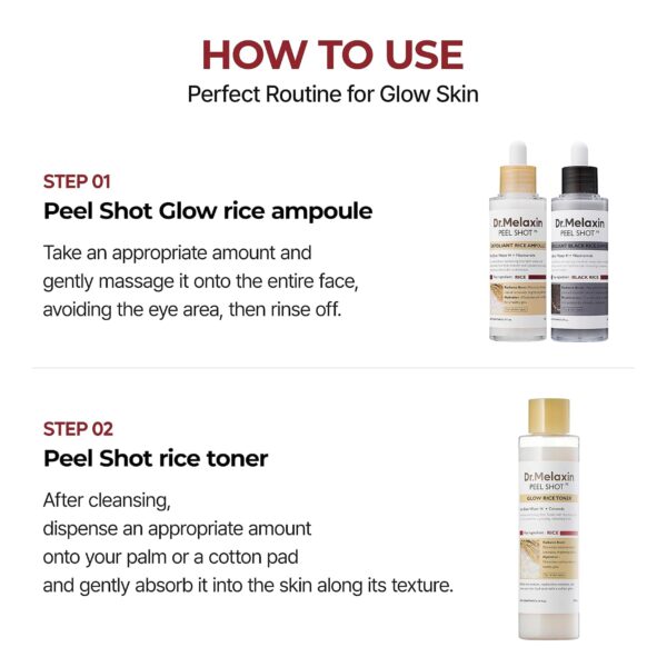71PHTs8r+vL._SL1500_ Dr.Melaxin PEEL SHOT GLOW WHITE RICE TONER 200ml